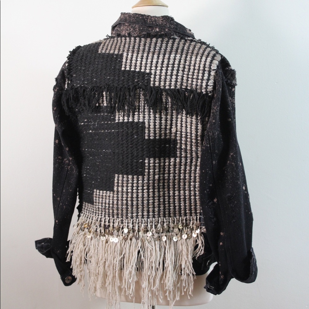 Bohemian handmade Levi Denim jackets - Picture 5 of 7